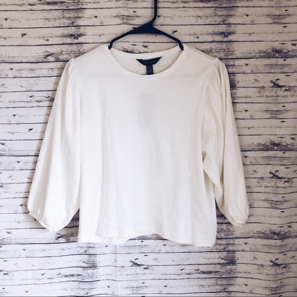 New Look Tops - NWT New Look | White Balloon Sleeve Shirt
